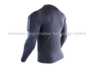 Chine T-shirt à séchage rapide de longue de douille de chemise forme physique serrée de sport pour les hommes fournisseur
