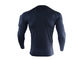 T-shirt à séchage rapide de longue de douille de chemise forme physique serrée de sport pour les hommes fournisseur