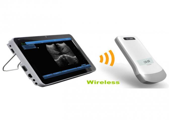 Les dispositifs diagnostiques ultrasoniques portatifs dactylographient l'ultrason sans fil avec la sonde convexe