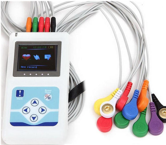 12 CE de machine d'ultrason de la Manche ECG Holter/approuvé par le FDA mobiles