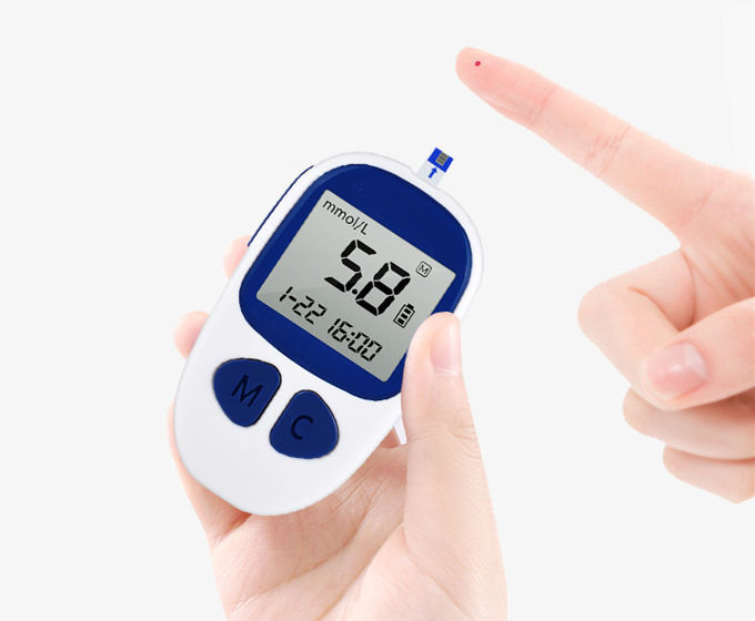 Le CE approuvent le mètre bon marché BGM506 de glucose de 500 souvenirs avec des bandes d'essai