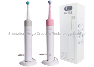 Chine Couleur rose et grise de compatibilité de brosse à dents électrique orale de oscillation rotatoire de la brosse à dents B fournisseur